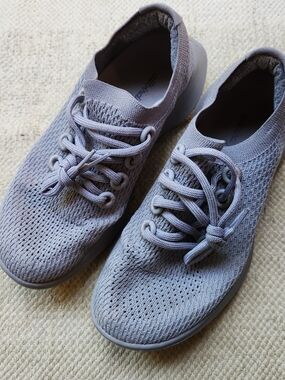 Allbirds Tree Dasher Womens Running shoe Sneakers Light Gray Size 8.5 Good Used